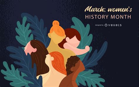 Womens History Month Illustration Vector Download