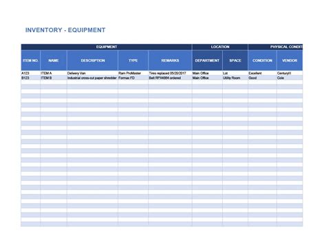 45 Printable Inventory List Templates [Home, Office, Moving...]