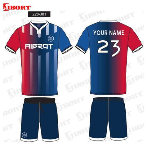 Aibort Wholesale Customized Football Jersey Sublimation Quick Fit