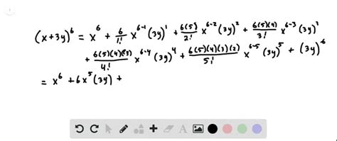 Solveduse The Binomial Formula To Expand Each Binomial X3 Y6