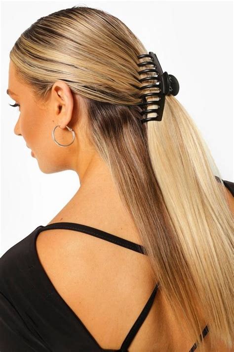 Rounded Claw Clip Boohoo Usa