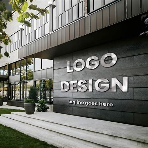 Modelo De Maquete De Logotipo Psd D Psd Premium