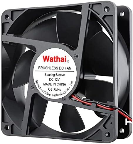 Amazon Wathai 80mm X 25mm DC Brushless Cooling Fan 12V Dual Ball