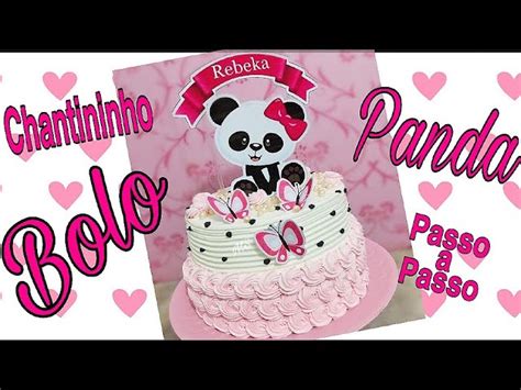 Descobrir Imagem Bolo Panda Rosa Quadrado Br Thptnganamst Edu Vn