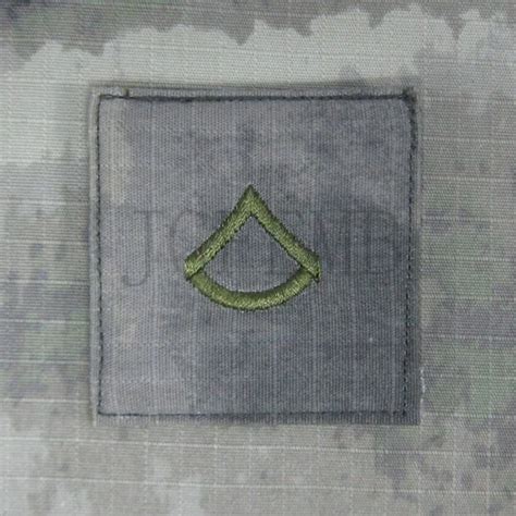 A TACS AU Green Design US ARMY E 3 Pfc Private First Class Rank