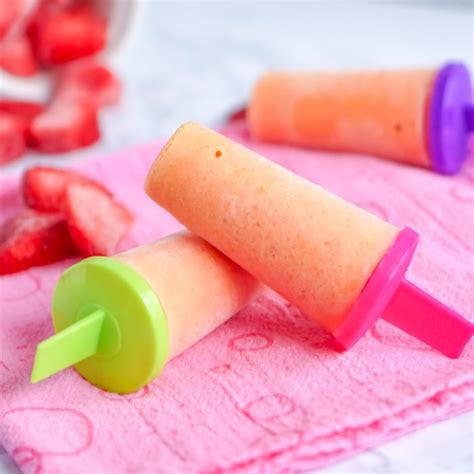 Strawberry Mango Fresh Fruit Popsicle Recipe Using Popsicle Molds Lemonpeony