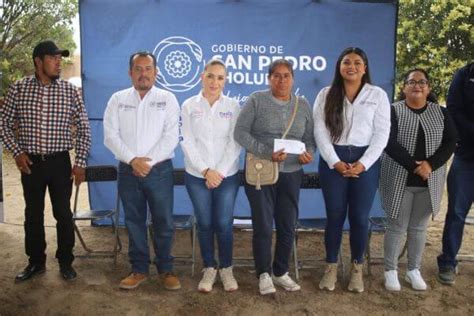 Paola Angon continúa beneficiando al campo cholulteca ahora con la