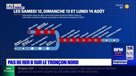 Île de France le tronçon nord du RER B fermé du 12 au 14 août