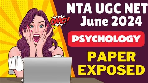 NTA UGC NET PSYCHOLOGY JUNE 2024 PAPER ANALYSIS NTA UGC NET