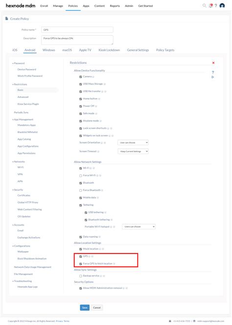 How To Enforce Location Services On Android Devices Hexnode Help Center