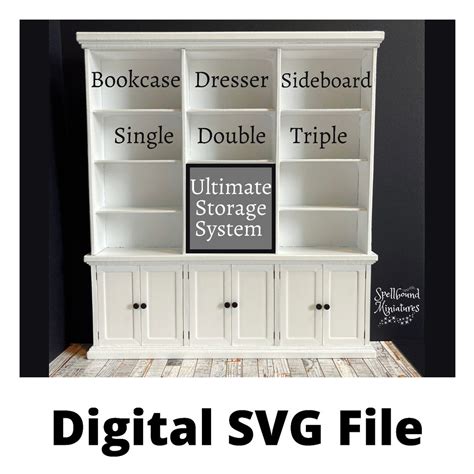 SVG File Dollhouse Ultimate Display Unit For Cricut Maker Machines Etsy