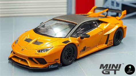 Lb Works Lamborghini Huracan Gt Arancio Borealis By Mini Gt Unboxing