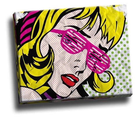 【roy Lichtenstein Blonde With Pink Glasses 】 【thief Of Time】 時間泥棒 Roy Lichtenstein Pop Art