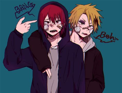 Kirishima Eijirou And Kaminari Denki Dibujos Japoneses Personajes De Anime Parejas De Anime