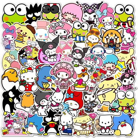 Amazon Pcs Kawaii Cartoon Stickers For Water Bottles Cute