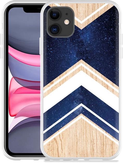 Geschikt Voor Apple Iphone Hoesje Space Wood Designed By Cazy Bol