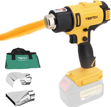 Teetok Cordless Heat Gun For Dewalt Battery Replacement For Dewalt