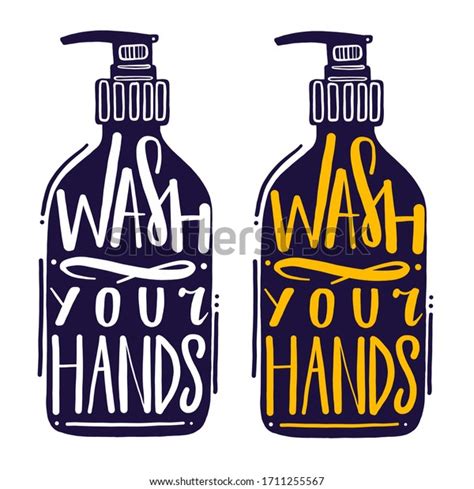 Keep Calm Wash Your Hands Motivation Stock Vector Royalty Free