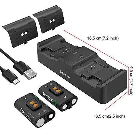 Smatree Pack Rechargeable Batteries With Dual Charging Station