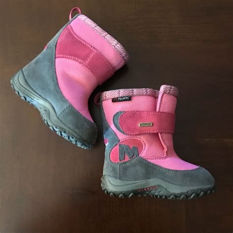 Merrell Shoes Euc Merrill Girls Pink Waterproof Bootssize6 Poshmark