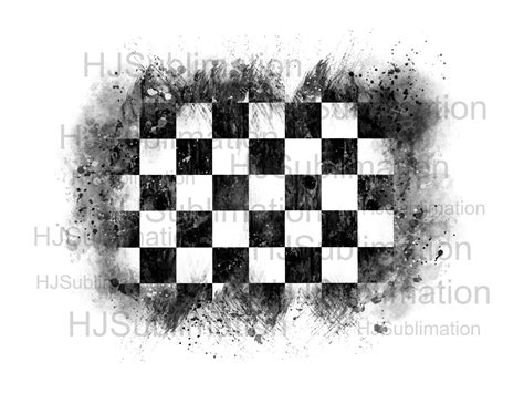 Checkered Flag Background Png Grunge Race Flag Etsy