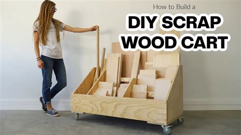 How To Build A Scrap Wood Storage Cart YouTube