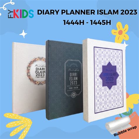 Buku Diari Diari Islam 2023 1444h 1445h Buku Planner Buku Kalendar Diari Islamic Diari 2023 Buku