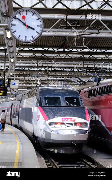 Belgium Brussels Brussels South Railway Station Tgv Inoui High Speed