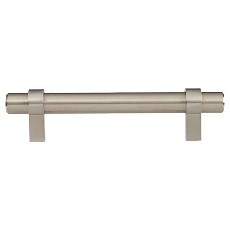 Altro Collared T Bar Cabinet Handle 192mm Centres Satin Stainless