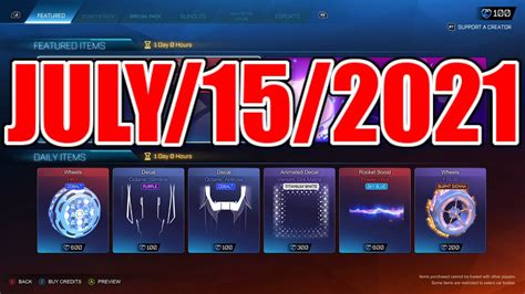 Rocket League Item Shop July Back To The Future Bundle Rl