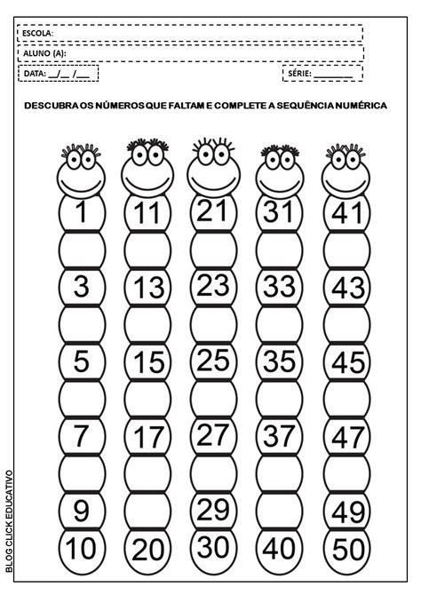 Atividade De Matem Tica Completando N Meros Pares Clicks Educativos