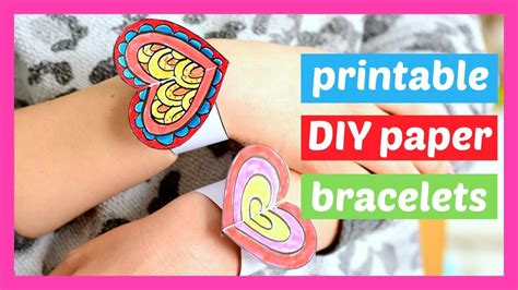 Printable Paper Bracelets