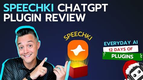 Speechki ChatGPT Plugin Review 12 Days Of Plugins From Everyday AI