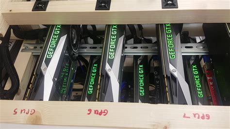 Eth Mining Rigs 8 1080ti And 6 1050ti Youtube