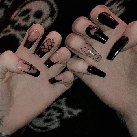 Analyn On Insta In Kawaii Nails Goth Nails Grunge Nails