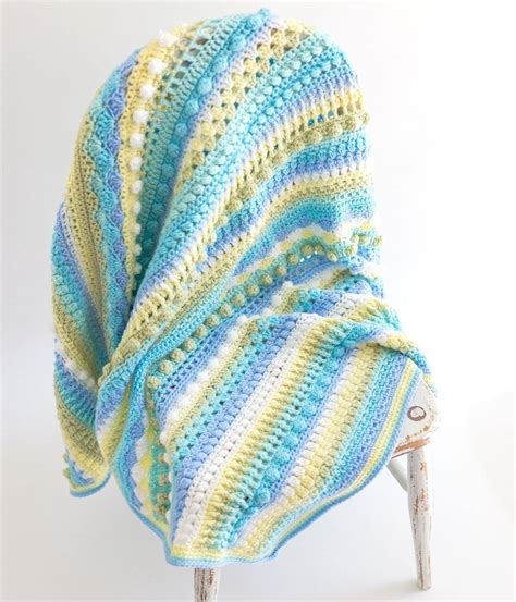 New Arrivals Baby Blanket - Blue | The Knitting Network