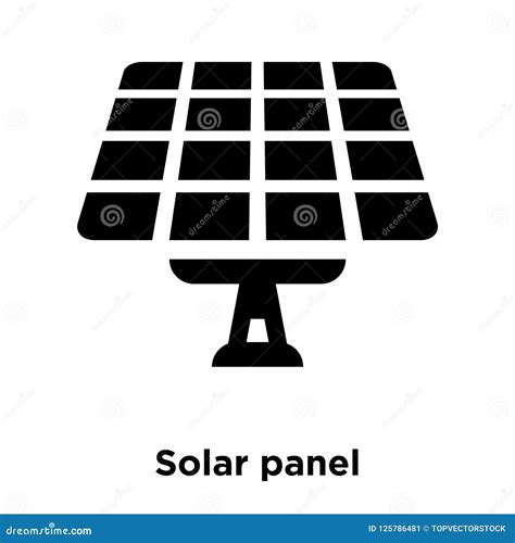 Vettore Dell Icona Del Pannello Solare Isolato Su Fondo Bianco Conce