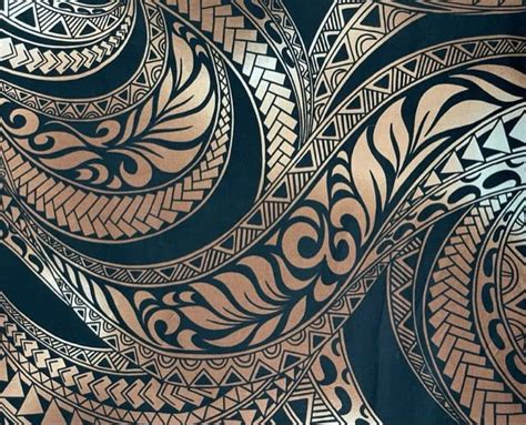 Hawaiian Tribal Print Fabric