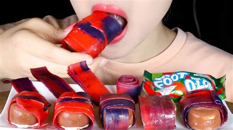 Asmr Frozen Fruit Roll Ups And Ice Cream Wraps Part Fruit By The