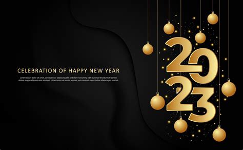 Happy New Year Gold Celebration Design Background Vector