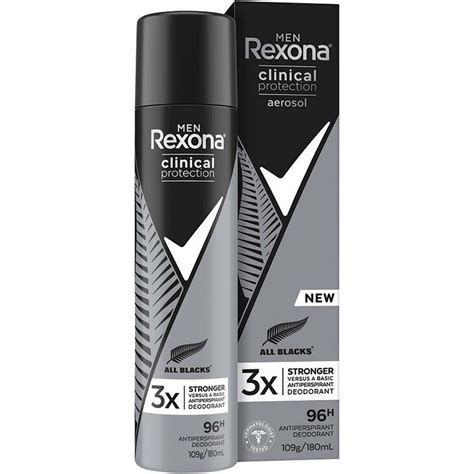 Buy Rexona For Men Clinical Protection Antiperspirant All Blacks 180ml