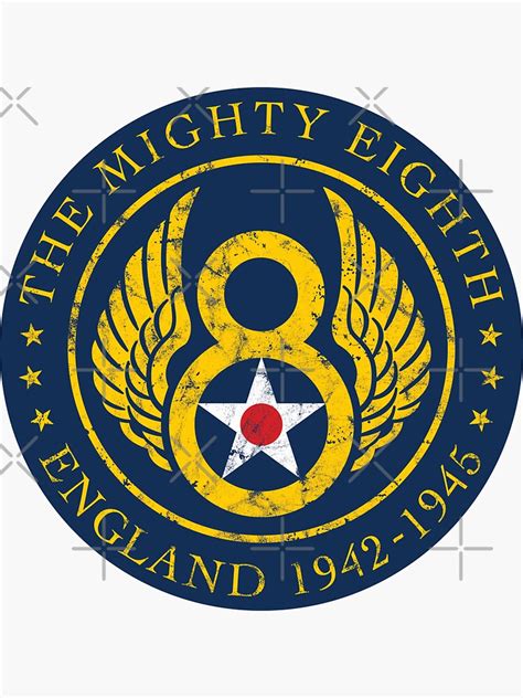 Mighty Eighth 8th Air Force Sticker For Sale By 909apparel Redbubble