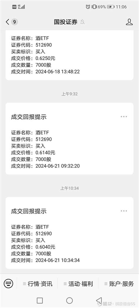 第九次第十次抄底白酒 生死看淡不服就干第九次第十次抄底 酒ETF 每次买7000股0 614元0 604元分别买入7000股白酒