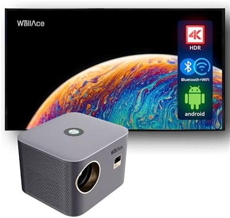 Wallace Technology Saturn Proyector 4K 650 ANSI WiFi Bluetooth