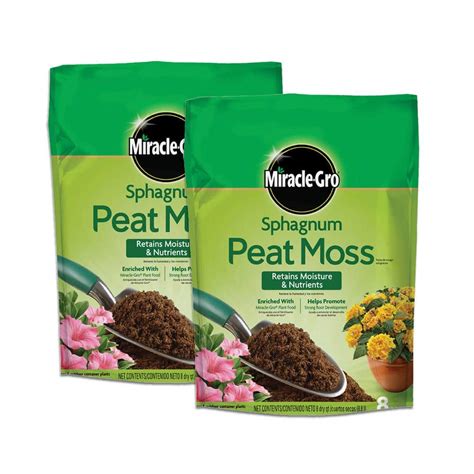 Miracle Gro Qt Sphagnum Peat Moss Pack Vb The Home Depot