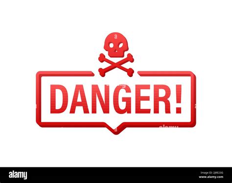 Triangle Danger Alert Message Attention Sign Vector Stock