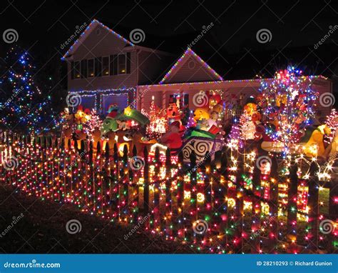 Christmas Home In Alexandria Editorial Stock Photo Image Of House