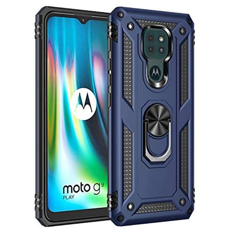 Meifei Moto G9 Play Case Moto E7 Plus Caso Moto G9 Grado Milit