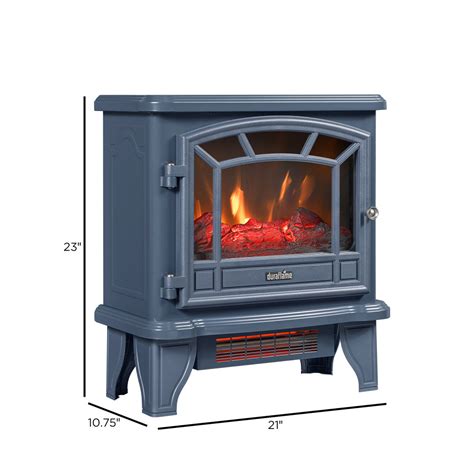 Duraflame Portable Infrared Quartz Electric Fireplace Stove Heater Warm Heat For Home Blue