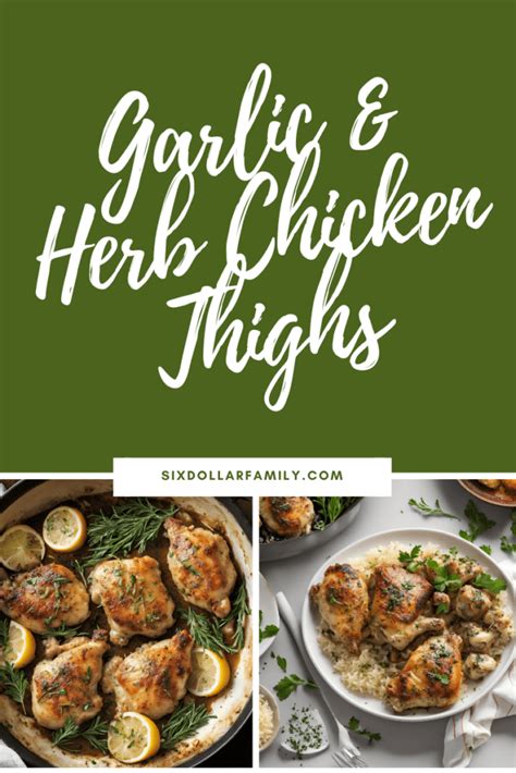 Garlic Herb Chicken Thighs Recipe